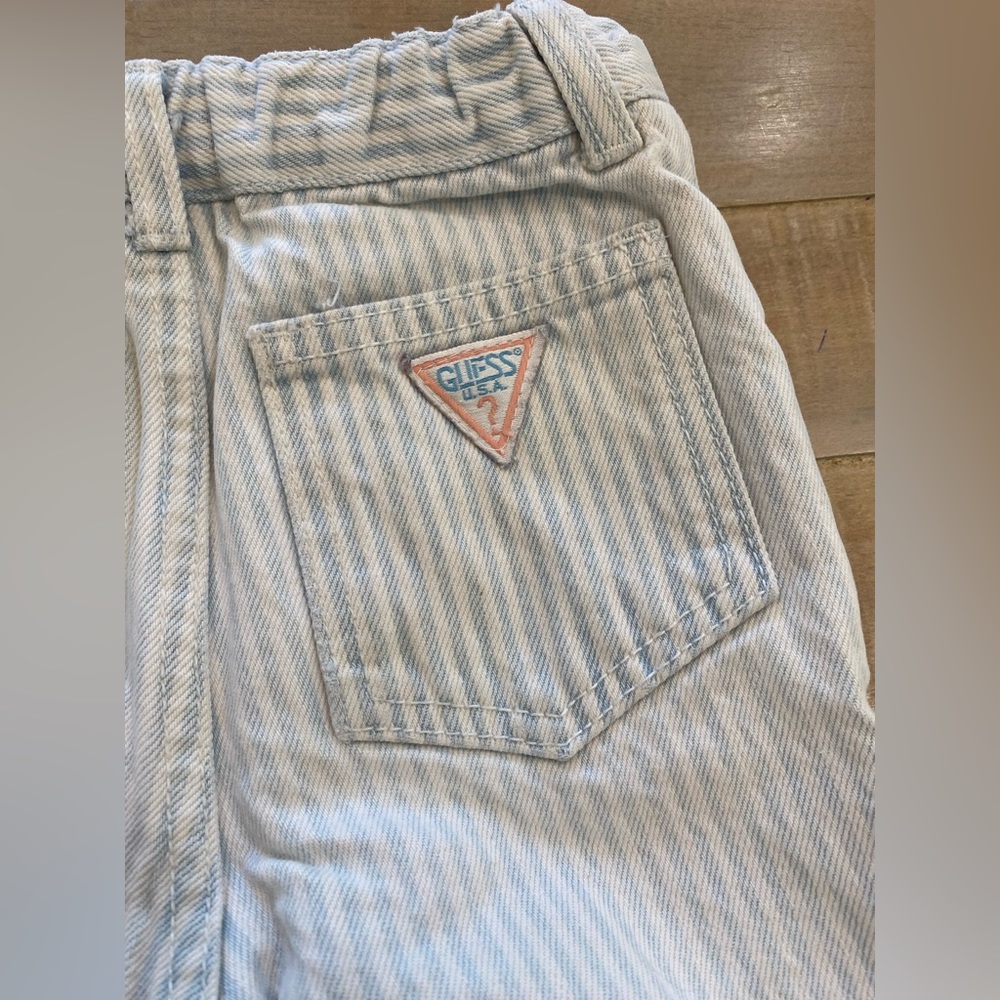 Vintage GUESS jeans pastel striped 90s unisex boys girls toddler pant bottoms